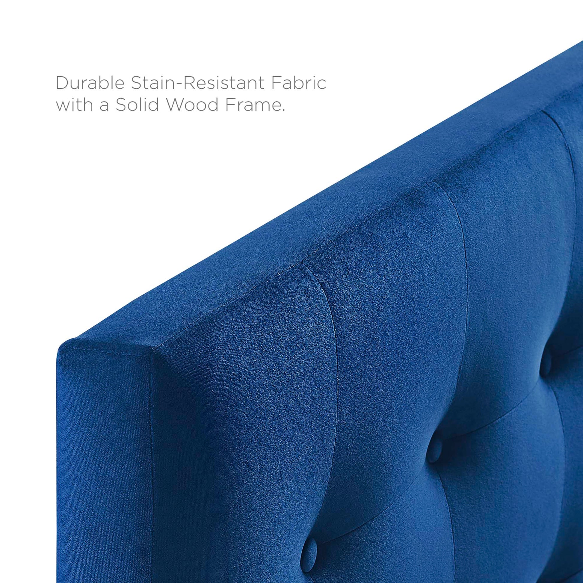 Emily Biscuit Tufted Performance Velvet Full Headboard
