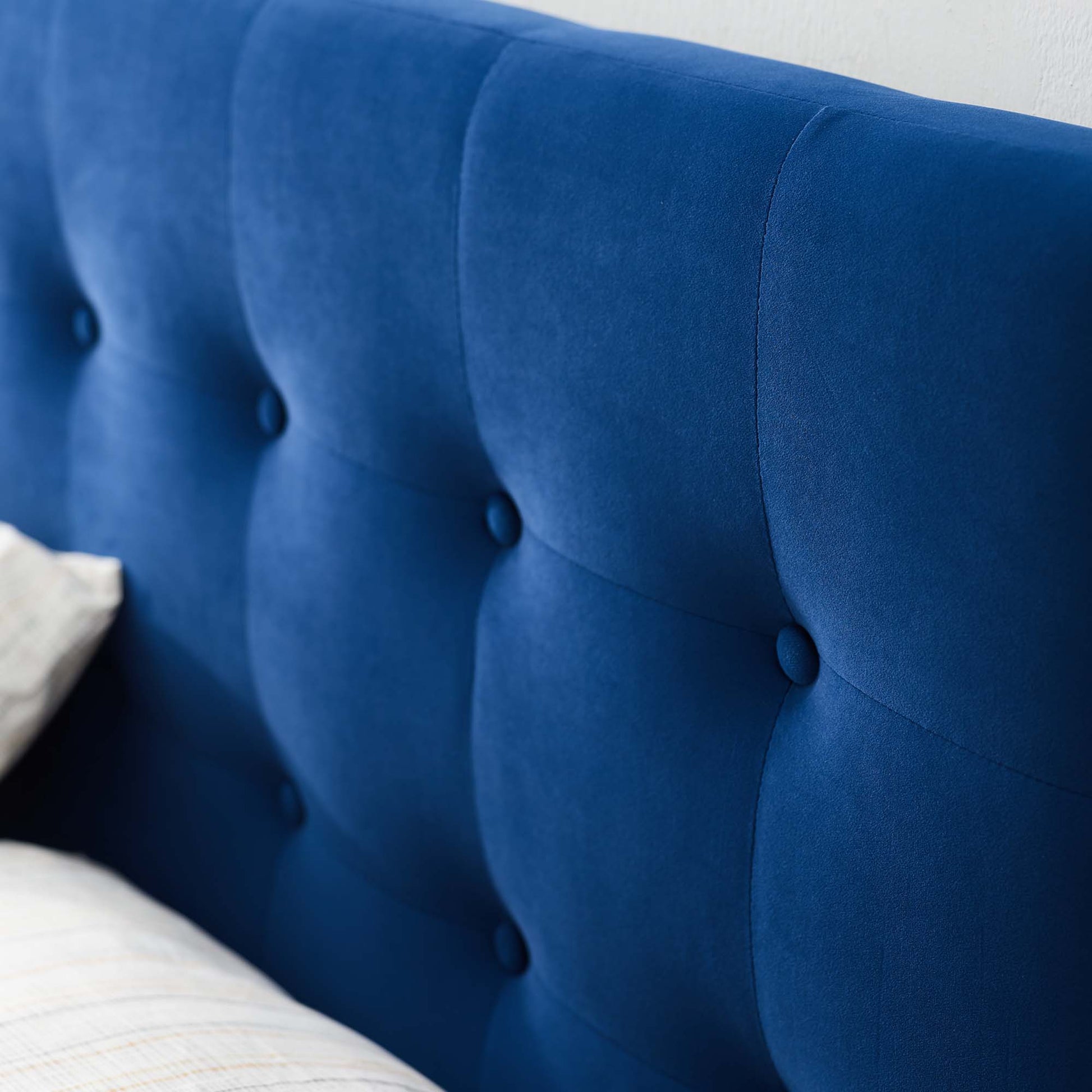 Emily Biscuit Tufted Performance Velvet Full Headboard