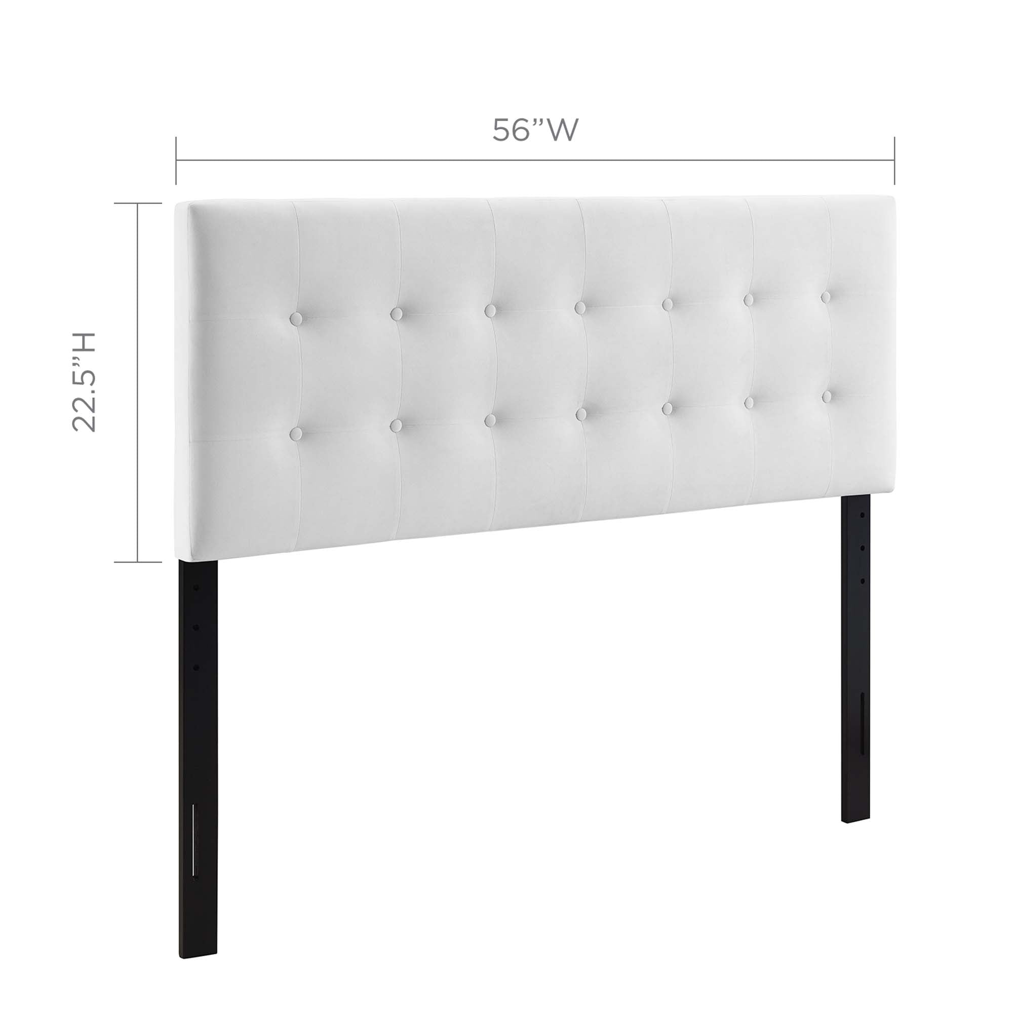 Emily Biscuit Tufted Performance Velvet Full Headboard