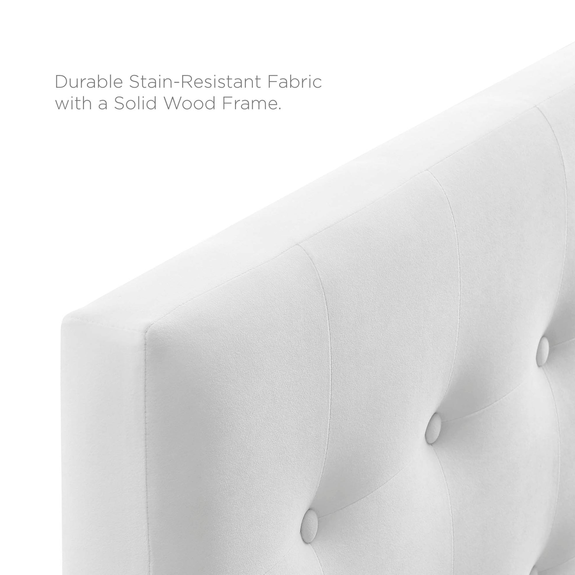 Emily Biscuit Tufted Performance Velvet Full Headboard