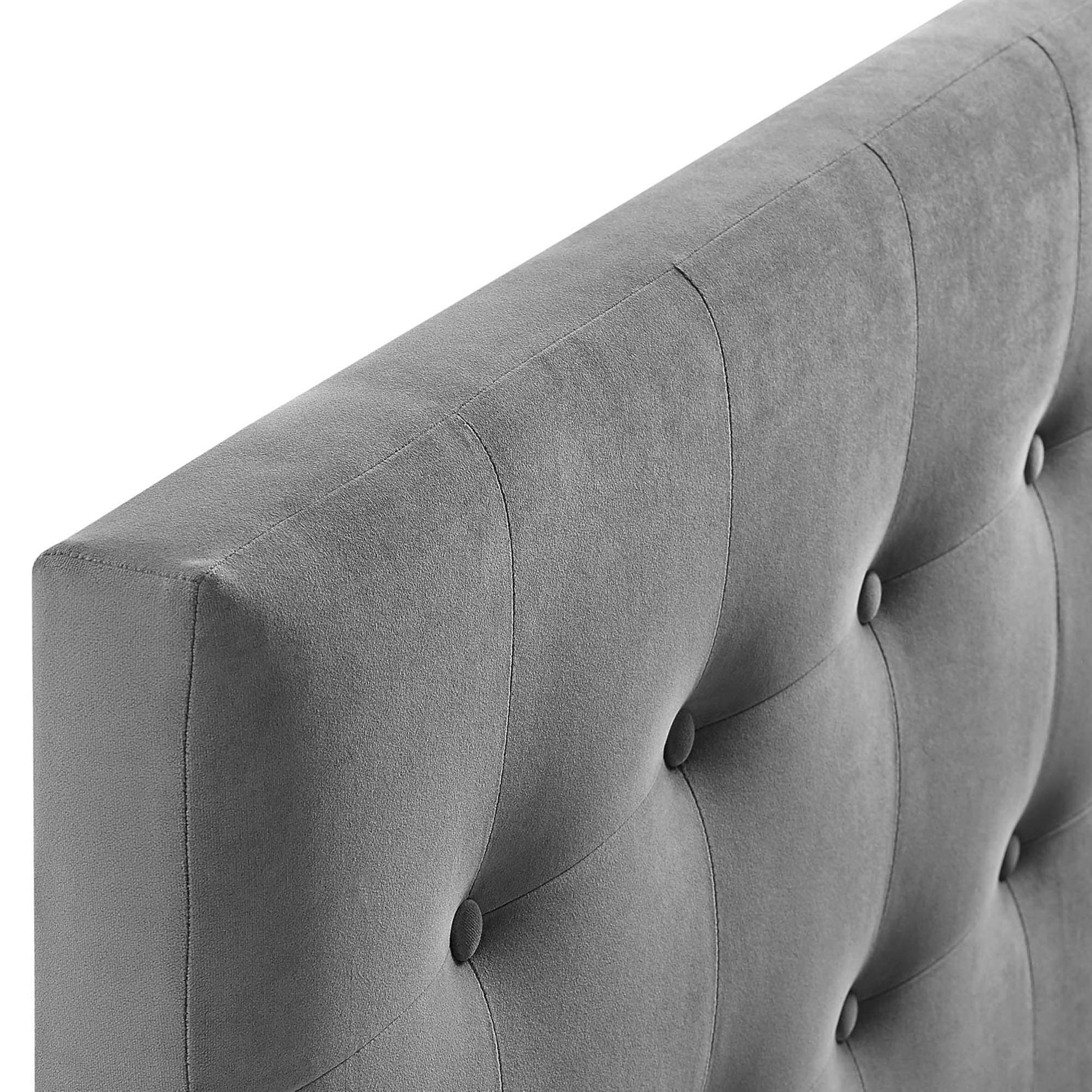 Emily Biscuit Tufted Performance Velvet King Headboard