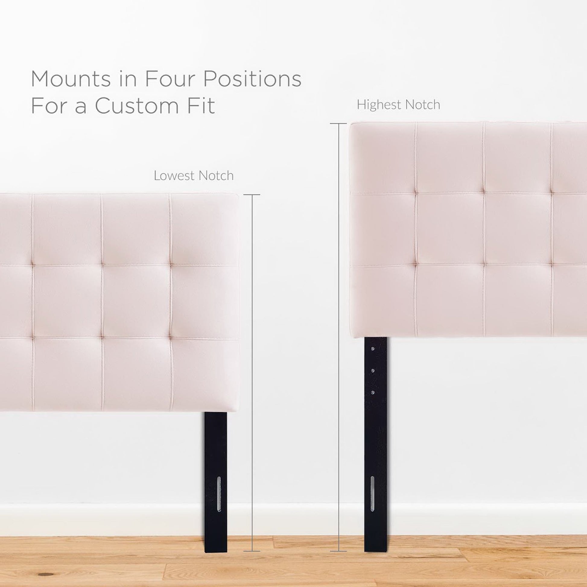 Lily Biscuit Tufted Performance Velvet Twin Headboard