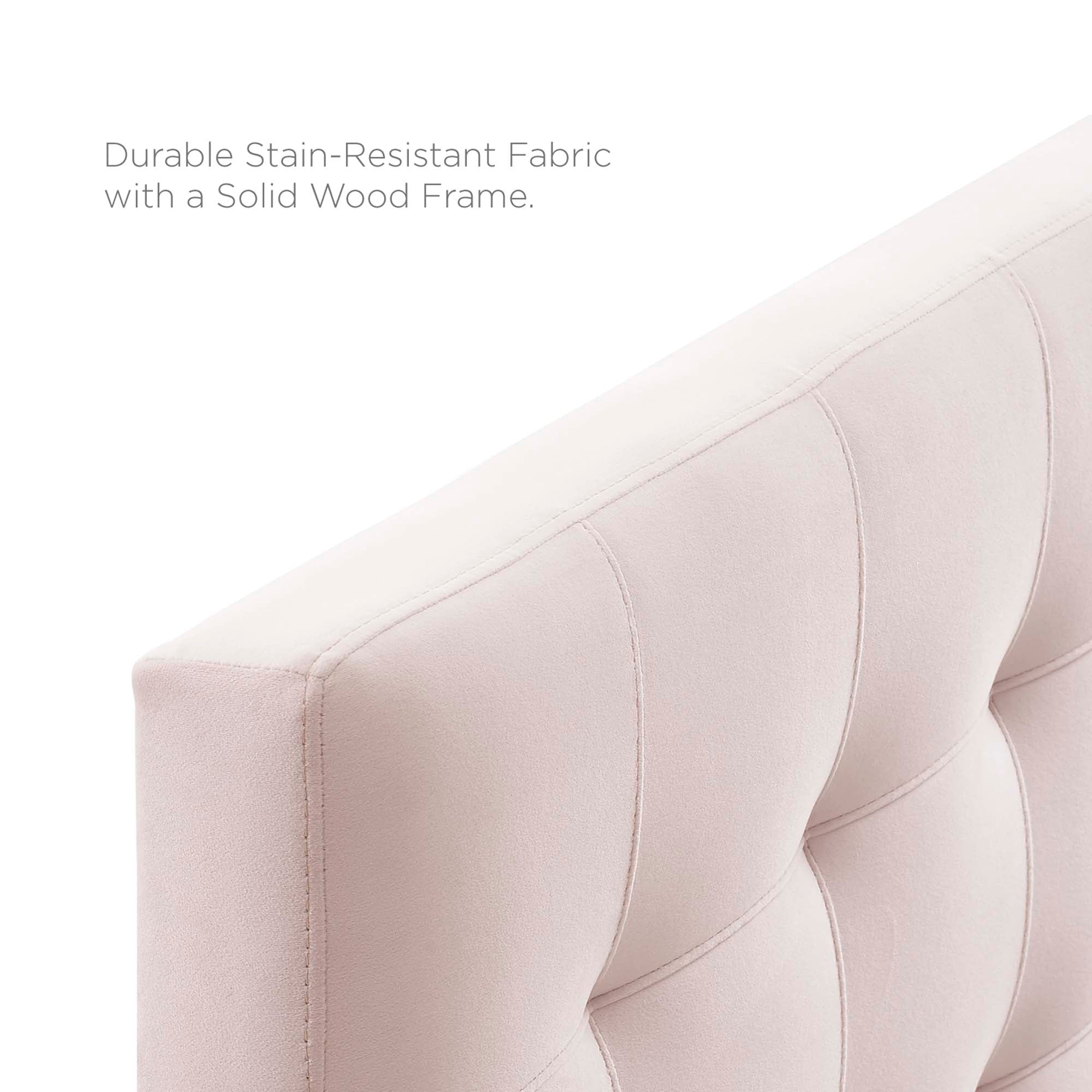 Lily Biscuit Tufted Performance Velvet Full Headboard