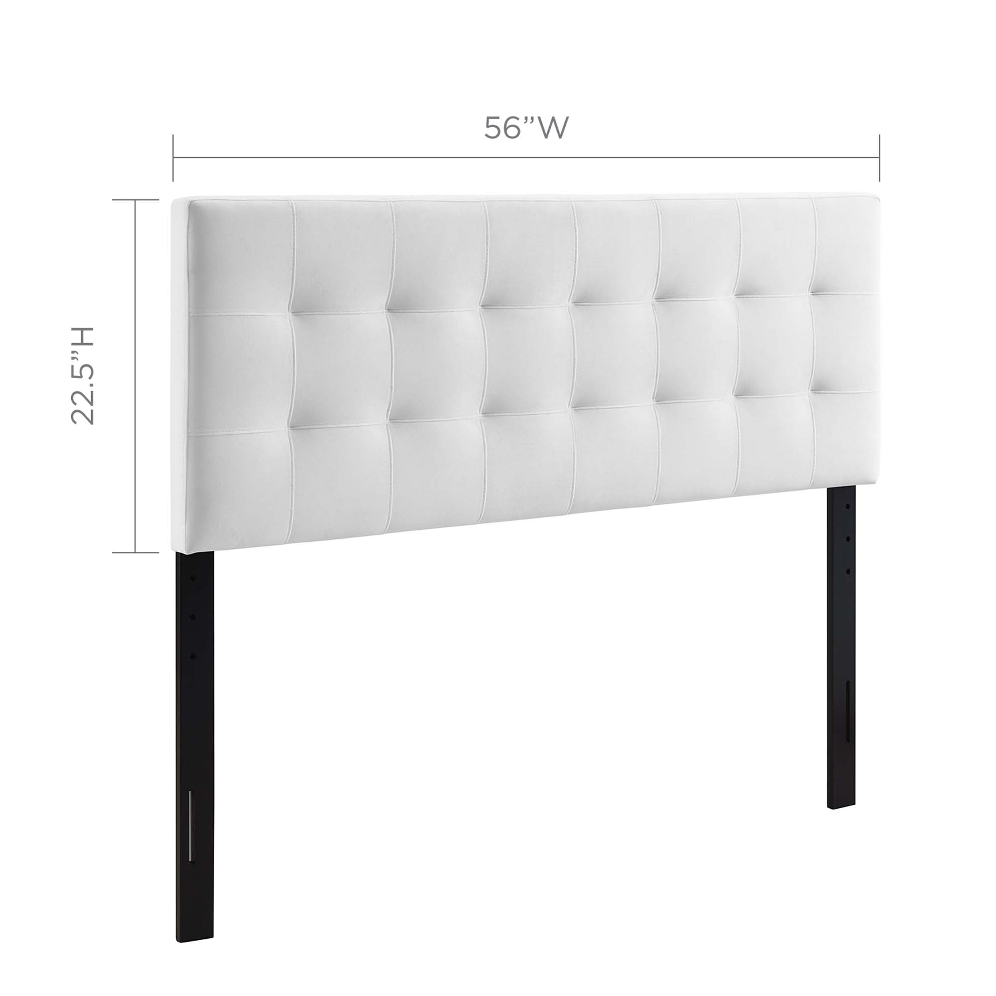 Lily Biscuit Tufted Performance Velvet Full Headboard