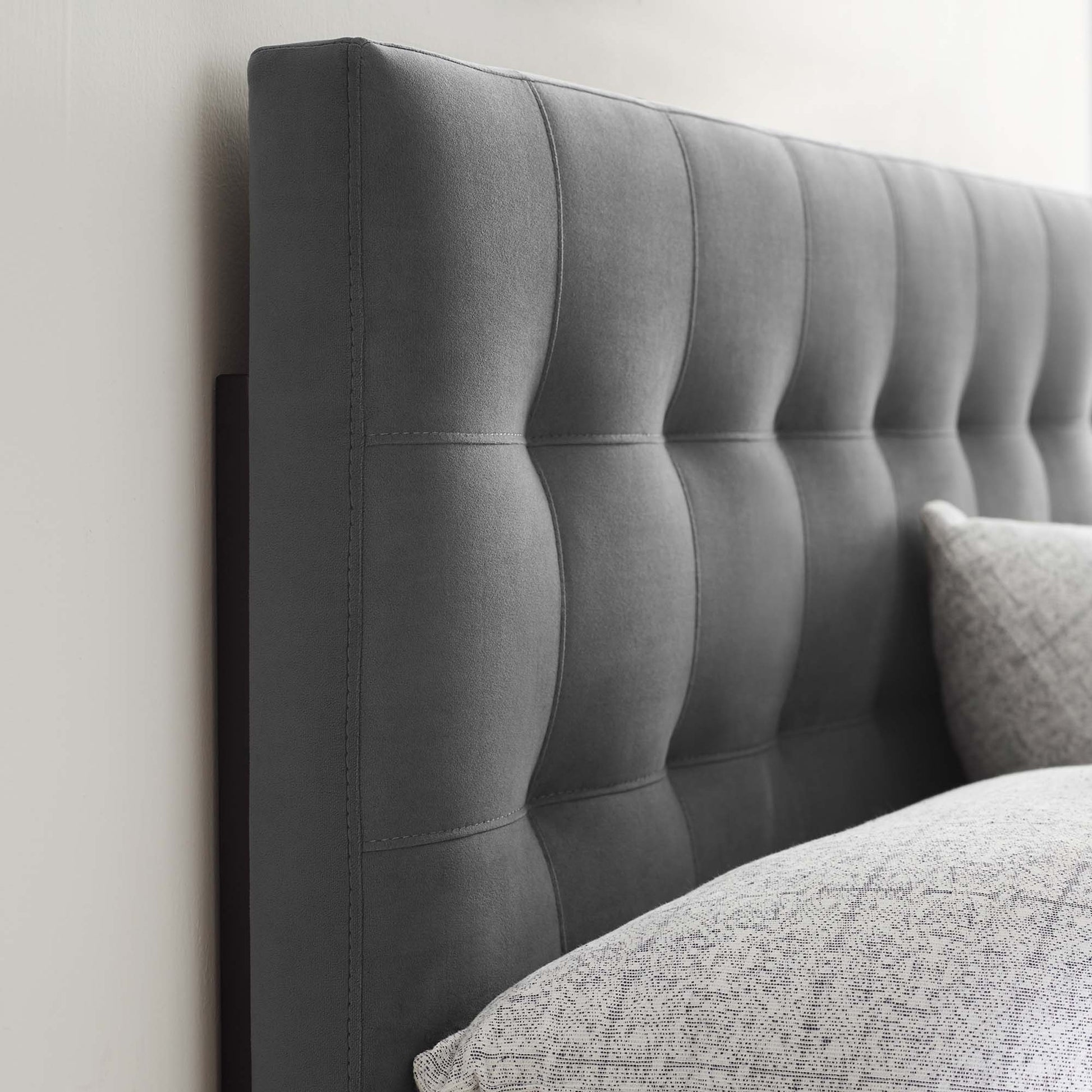 Lily Biscuit Tufted Performance Velvet King Headboard