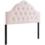 Sovereign Diamond Tufted Performance Velvet Full Headboard - Pink