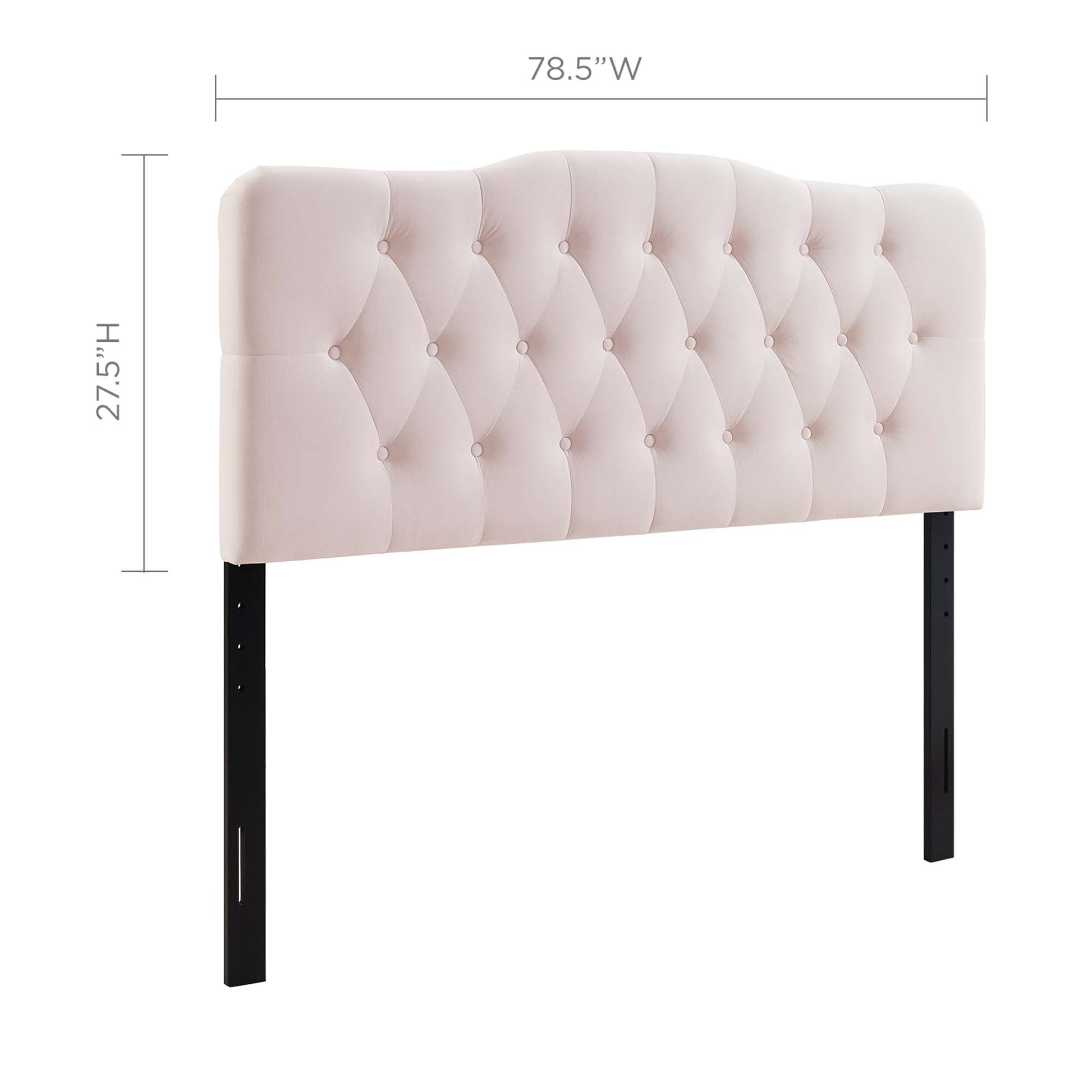 Annabel Diamond Tufted Performance Velvet King Headboard