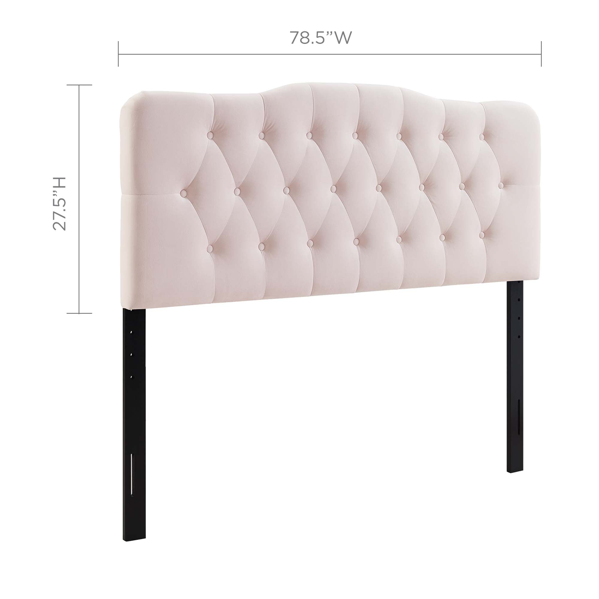 Annabel Diamond Tufted Performance Velvet King Headboard