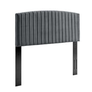 Rebecca Performance Velvet Full / Queen Headboard - Charcoal