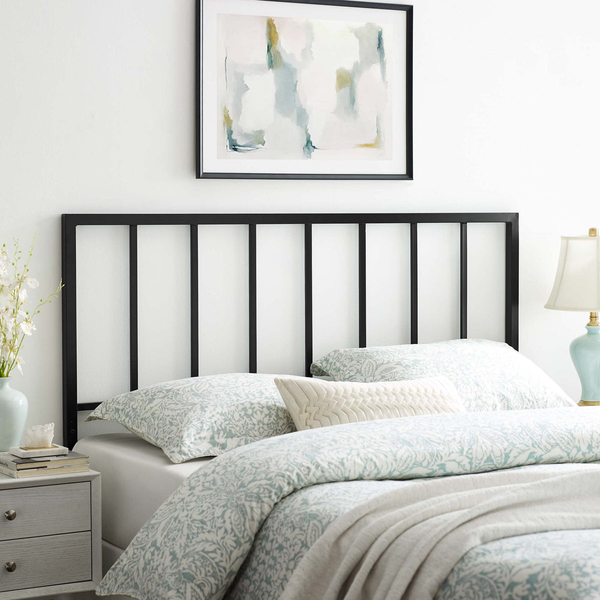 Tatum Metal Twin Headboard - Black