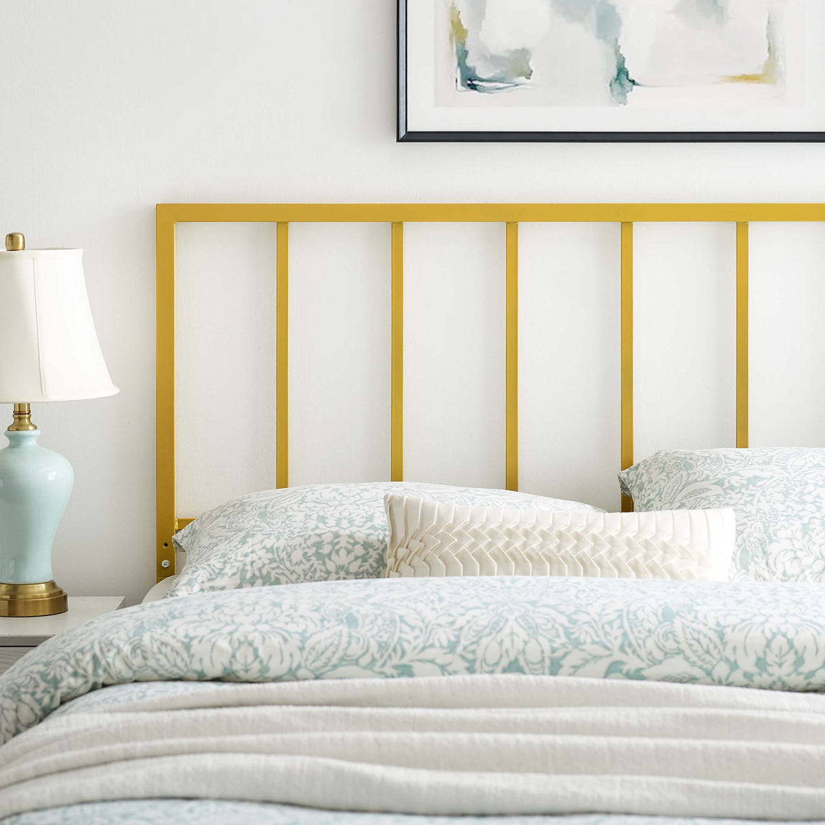 Tatum Metal Twin Headboard - Gold