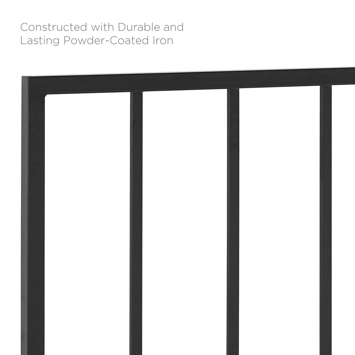 Tatum Metal King Headboard - Black