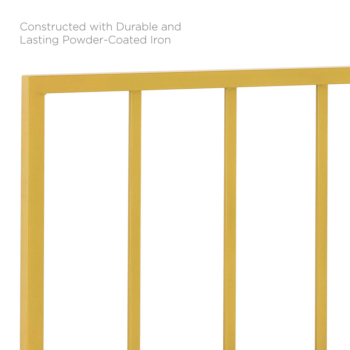 Tatum Metal King Headboard - Gold