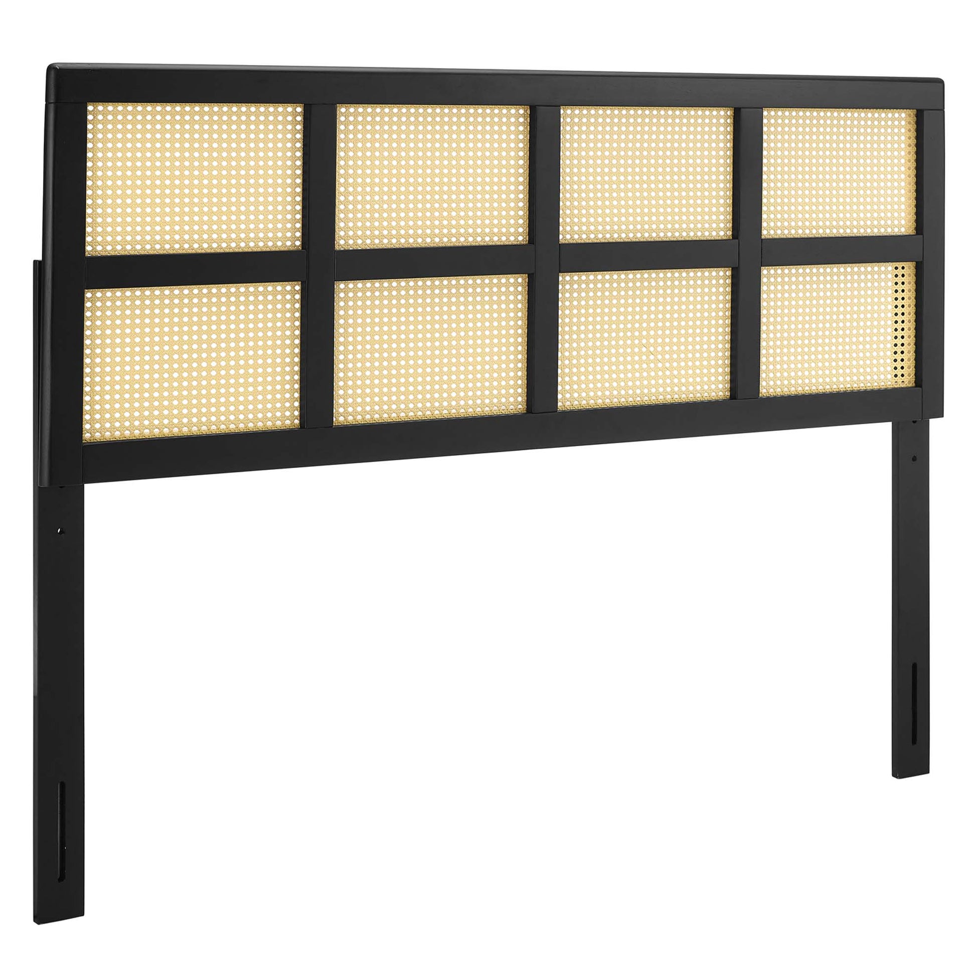 Luana Cane Headboard - Black