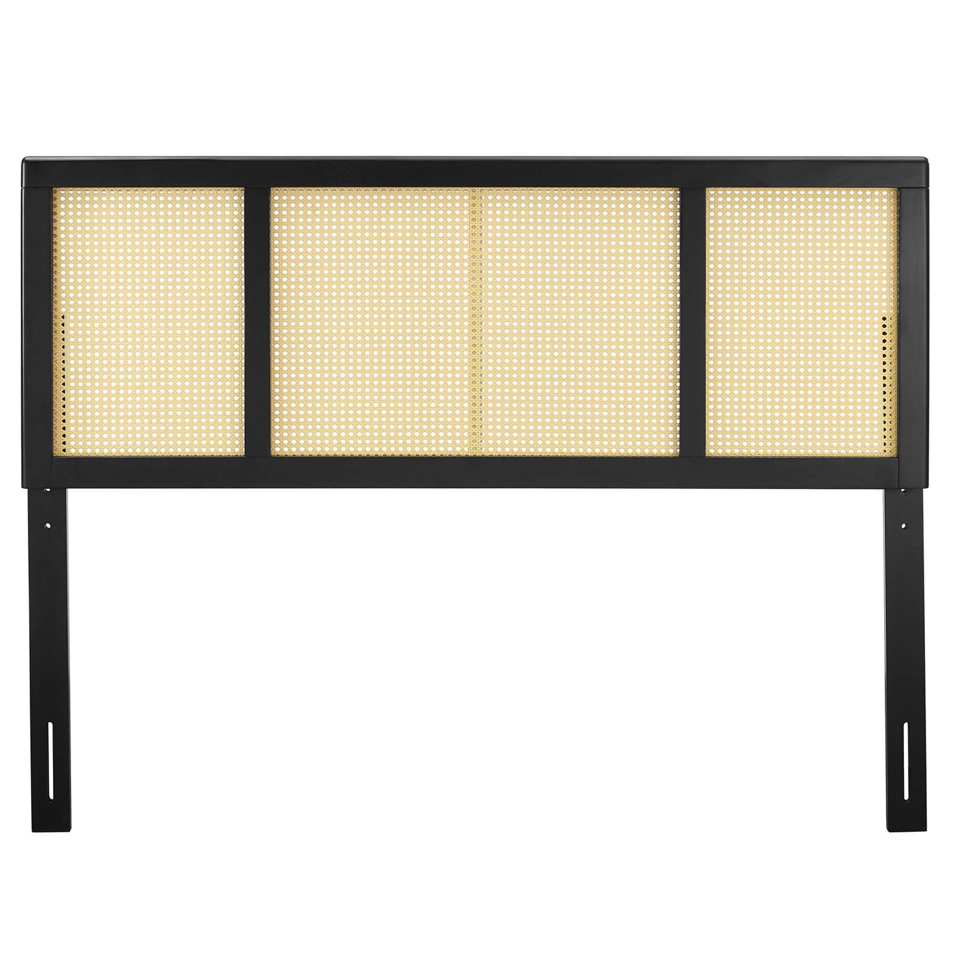 Delmare Cane Headboard - Walnut