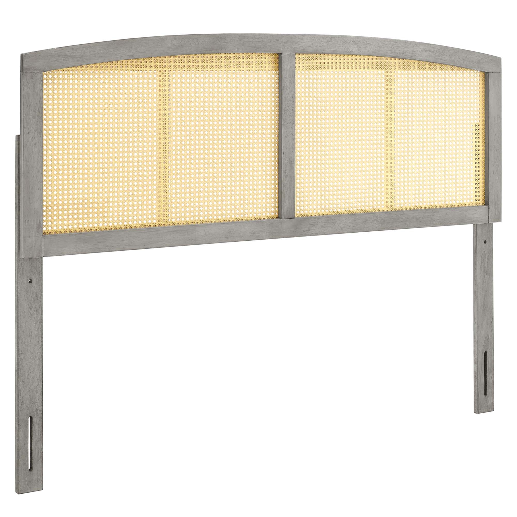 Halcyon Cane Queen Headboard - Gray