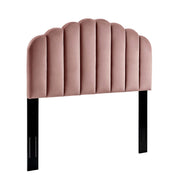 Veronique Performance Velvet Headboard - Dusty Rose