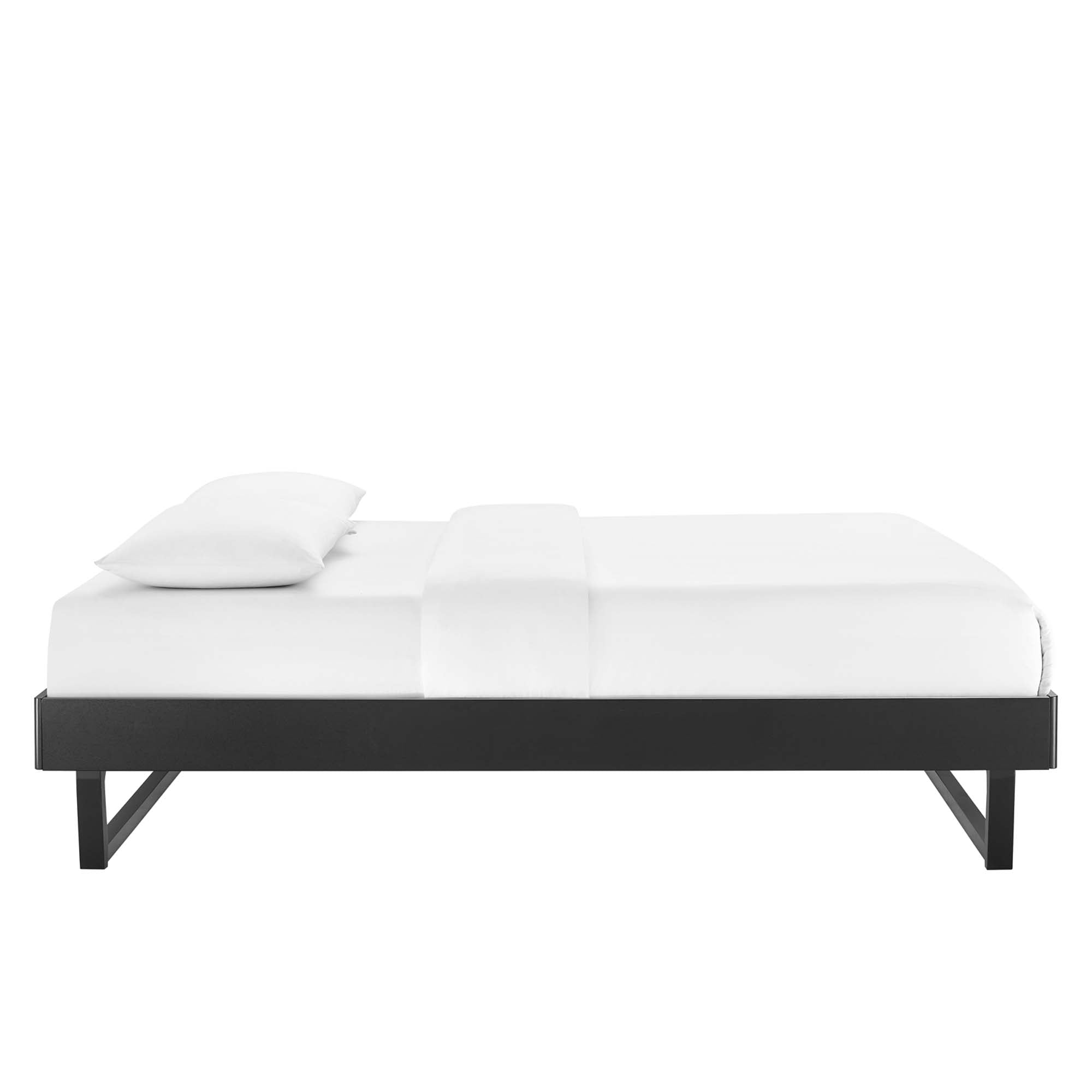 Billie Wood Full Platform Bed Frame - Walnut