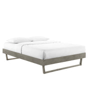 Billie Wood King Platform Bed Frame - Gray