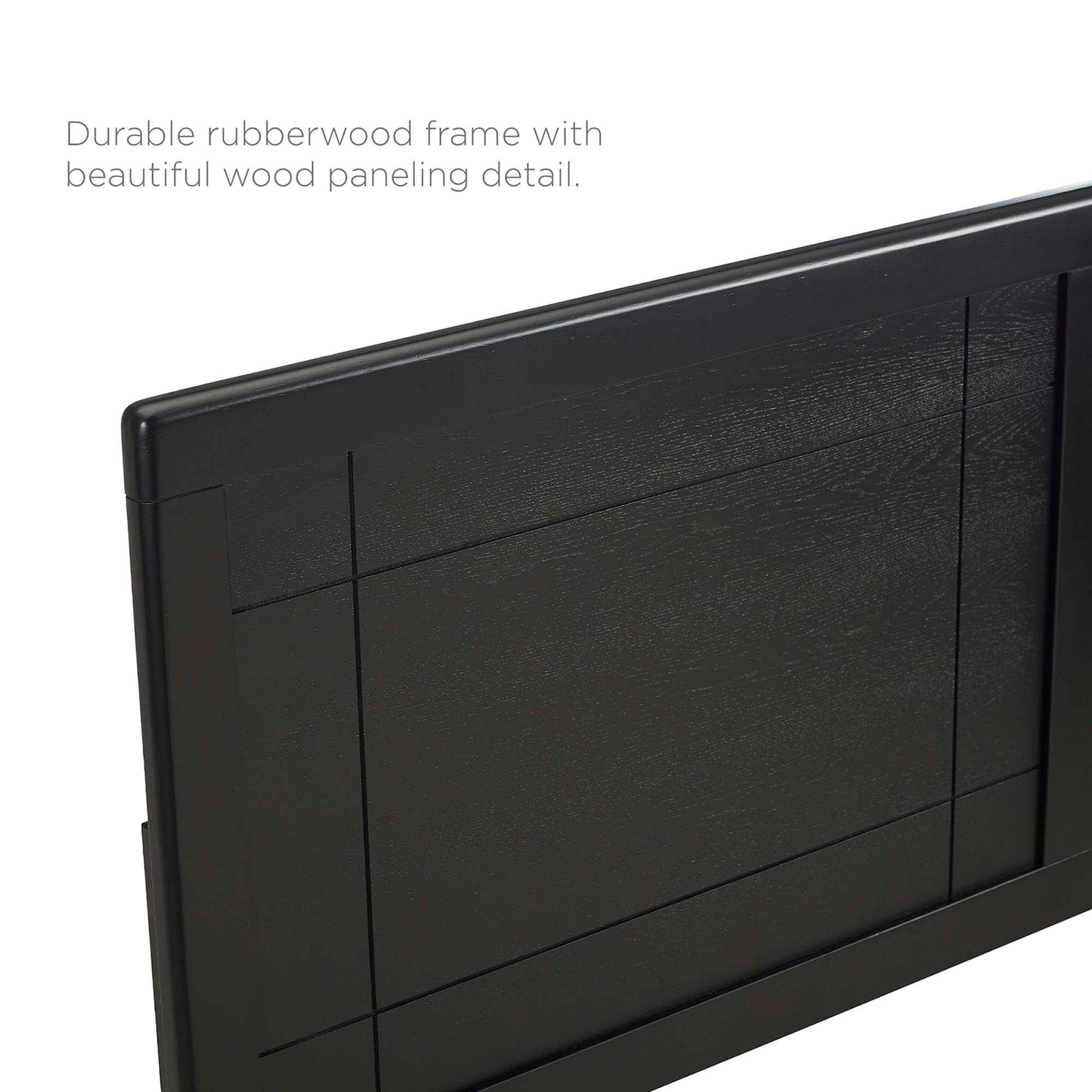 Archie Wood Full Headboard - Gray