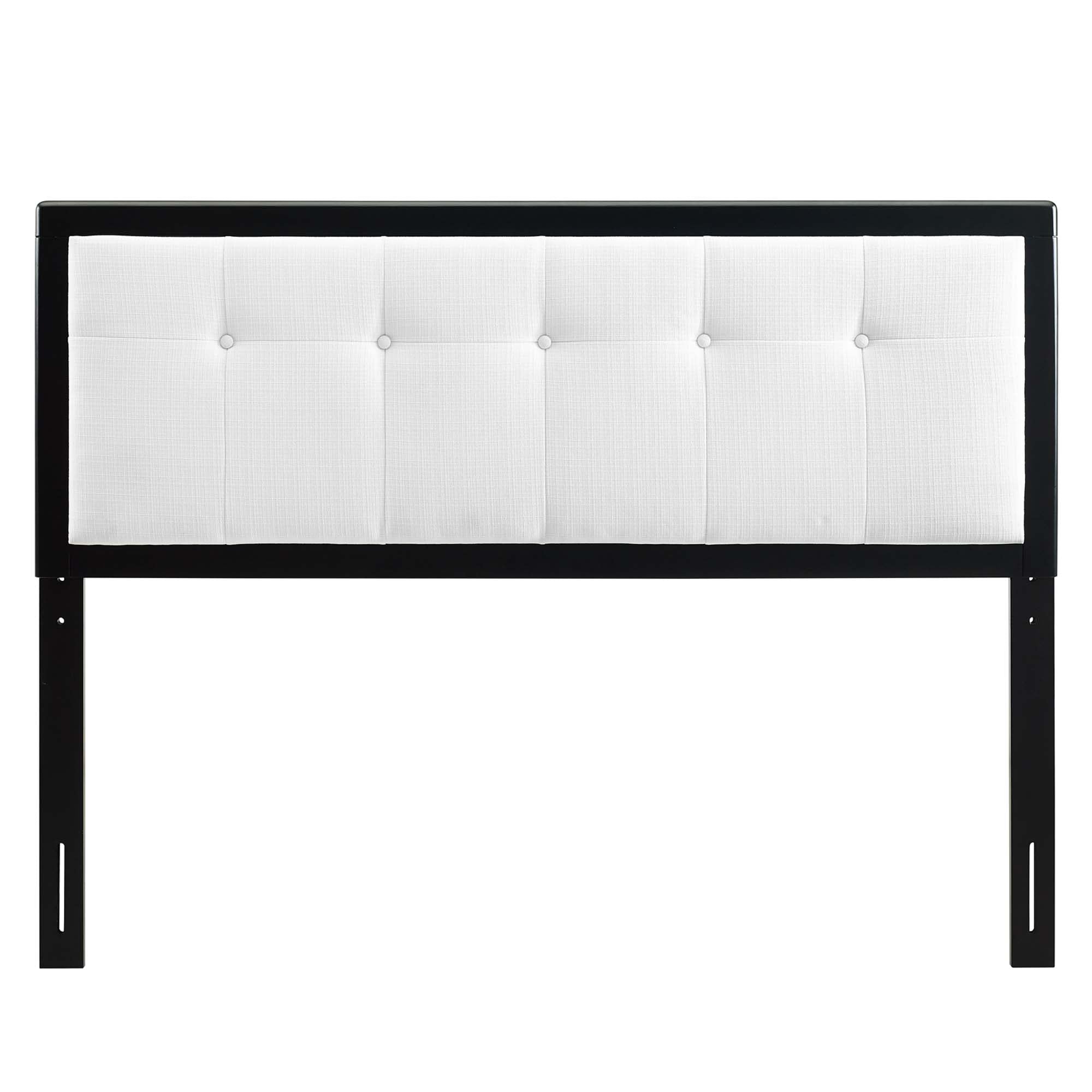 Draper Tufted Fabric and Wood King Headboard