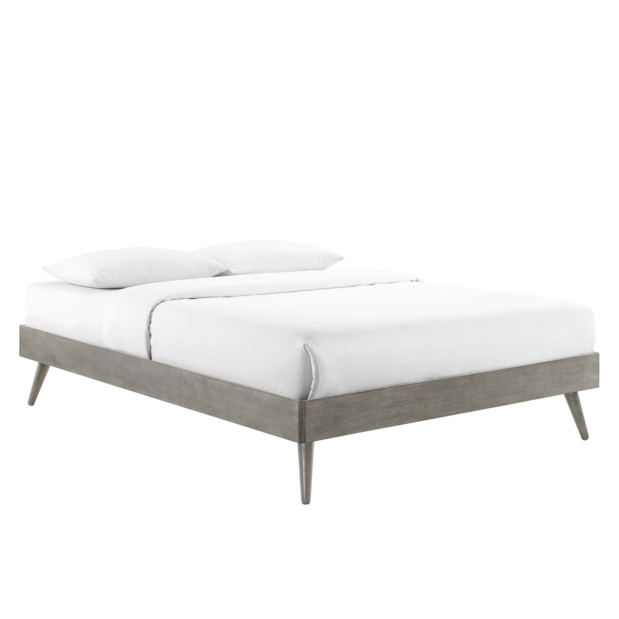 Bridgette Wood Twin Platform Bed With Splayed Legs