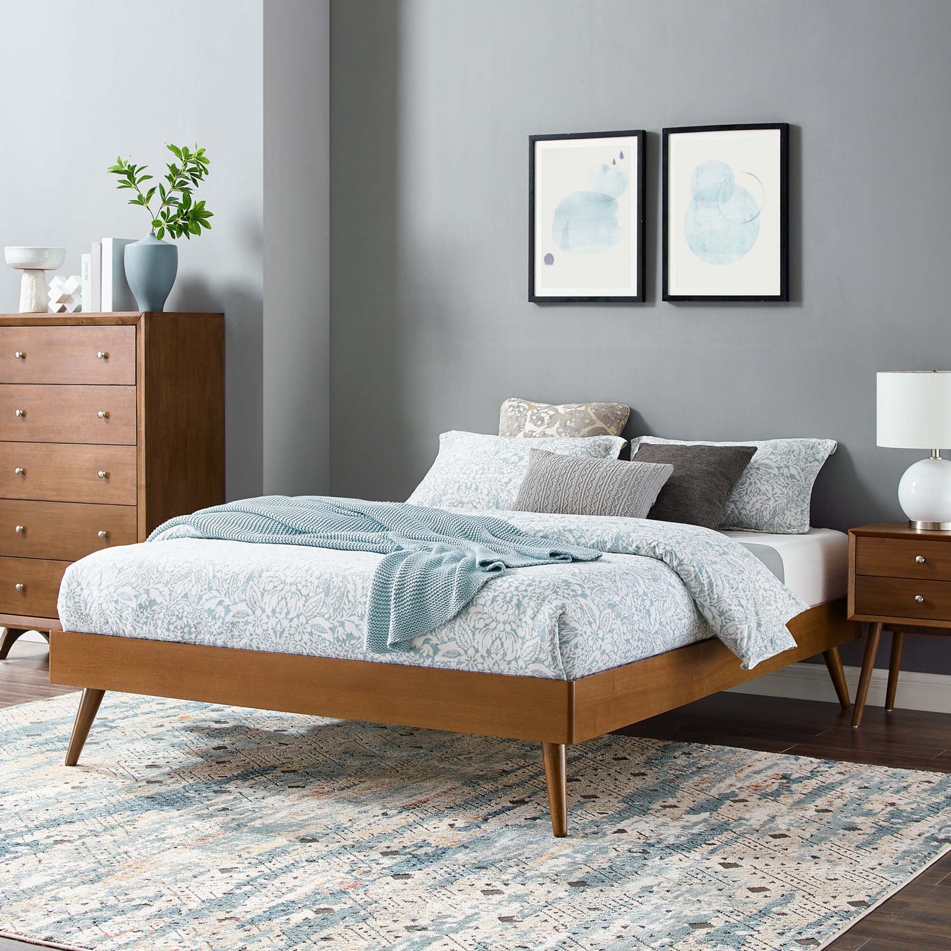 Margo Wood Full Platform Bed Frame