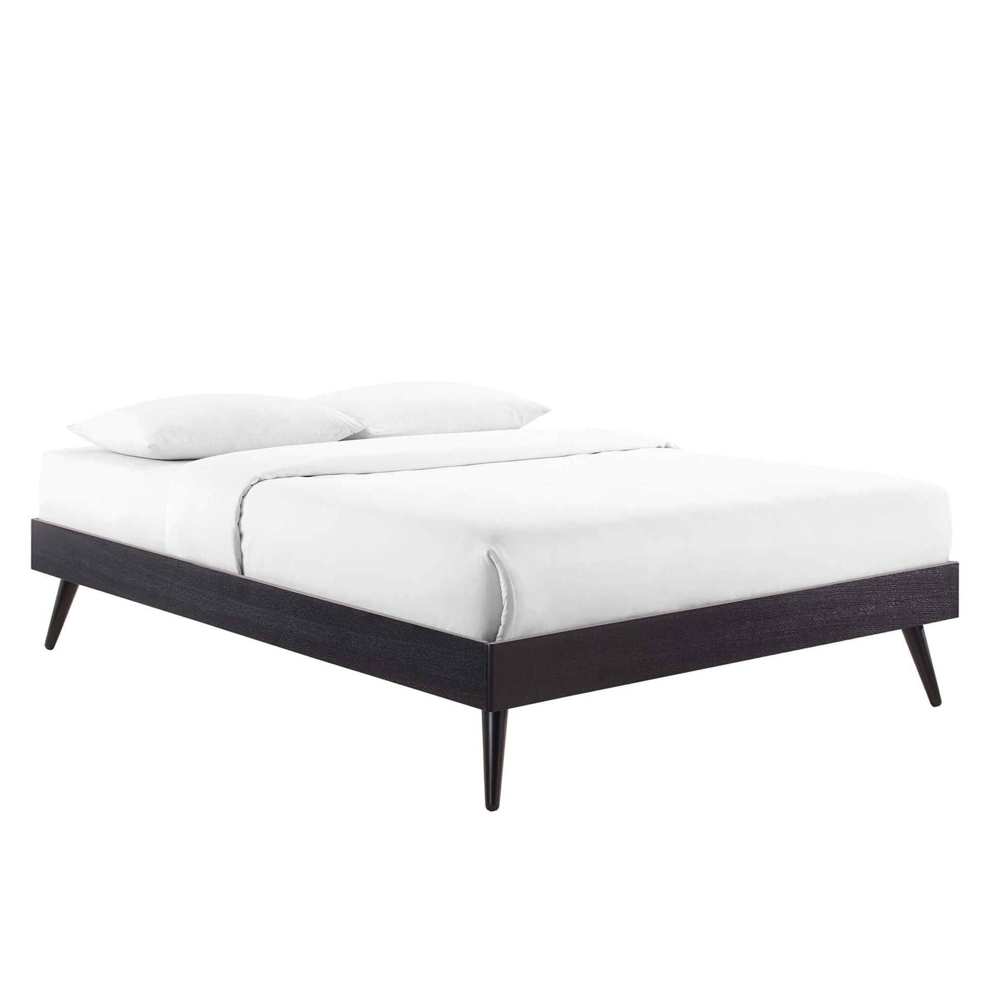 Margo Wood Queen Platform Bed Frame - Black