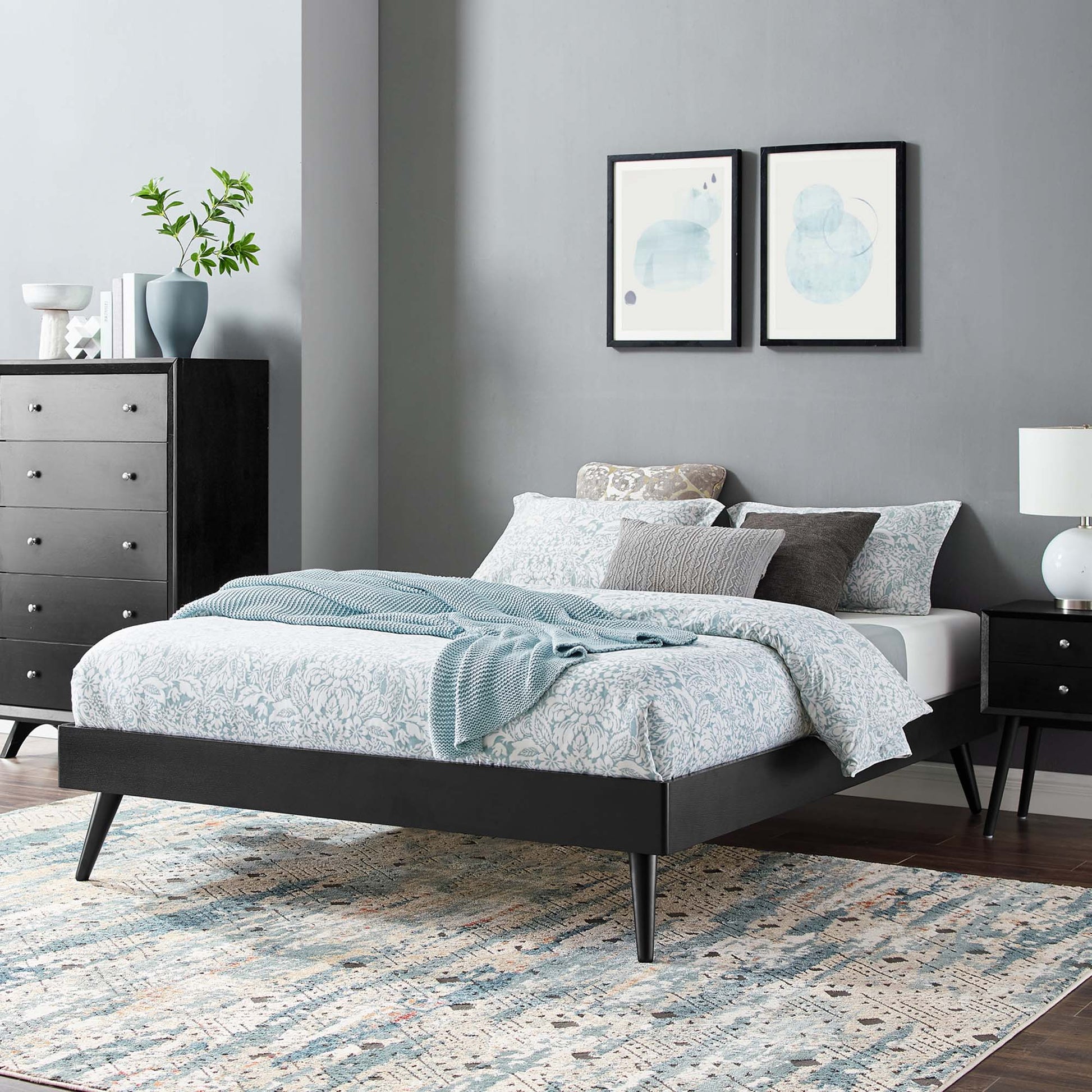 Margo Wood Queen Platform Bed Frame
