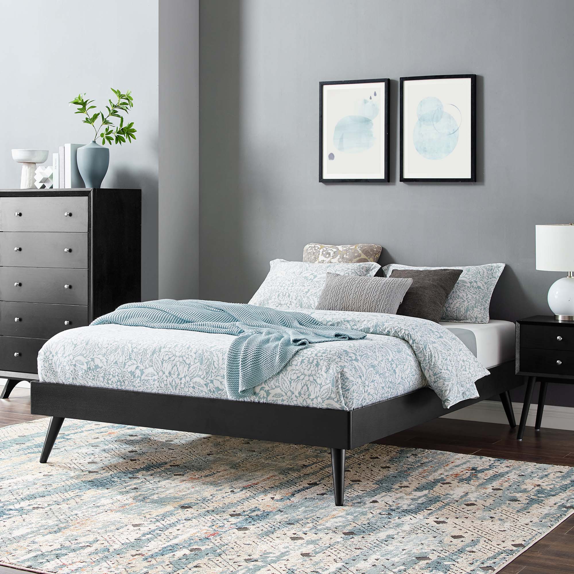 Margo Wood Queen Platform Bed Frame