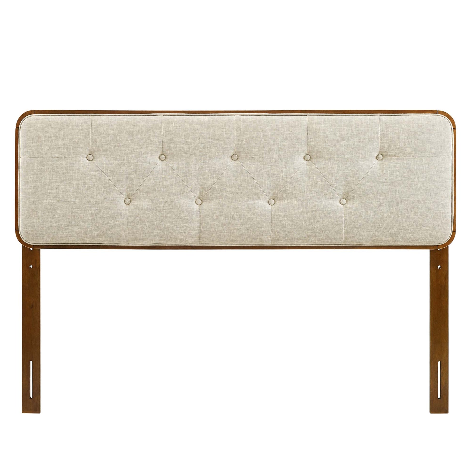 Bridgette Wood Platform Bed With Splayed Legs