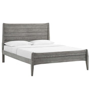 Georgia Wood King Platform Bed - Gray
