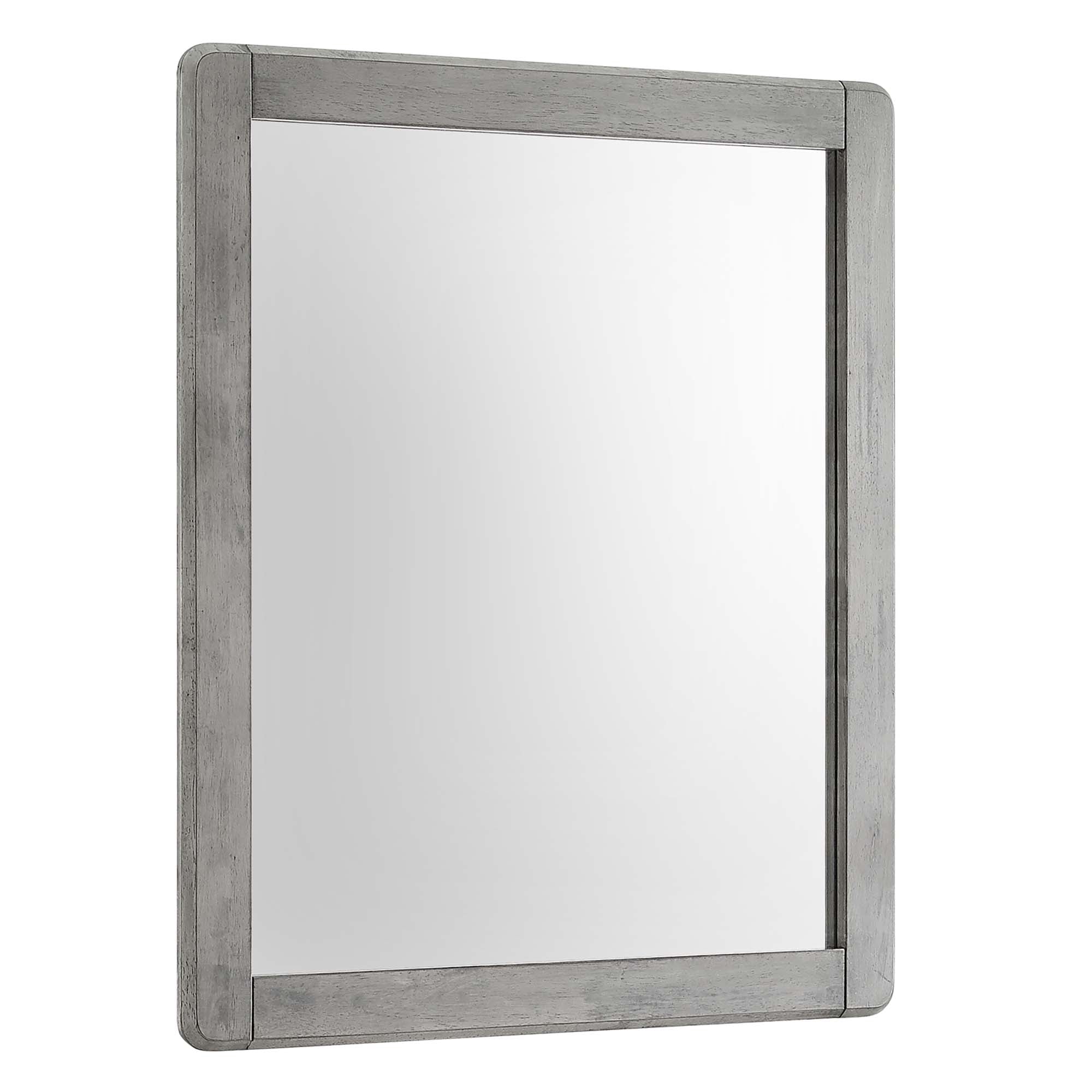 Georgia Wood Mirror - Gray
