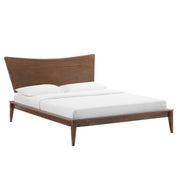 Astra Wood Platform Bed - Walnut