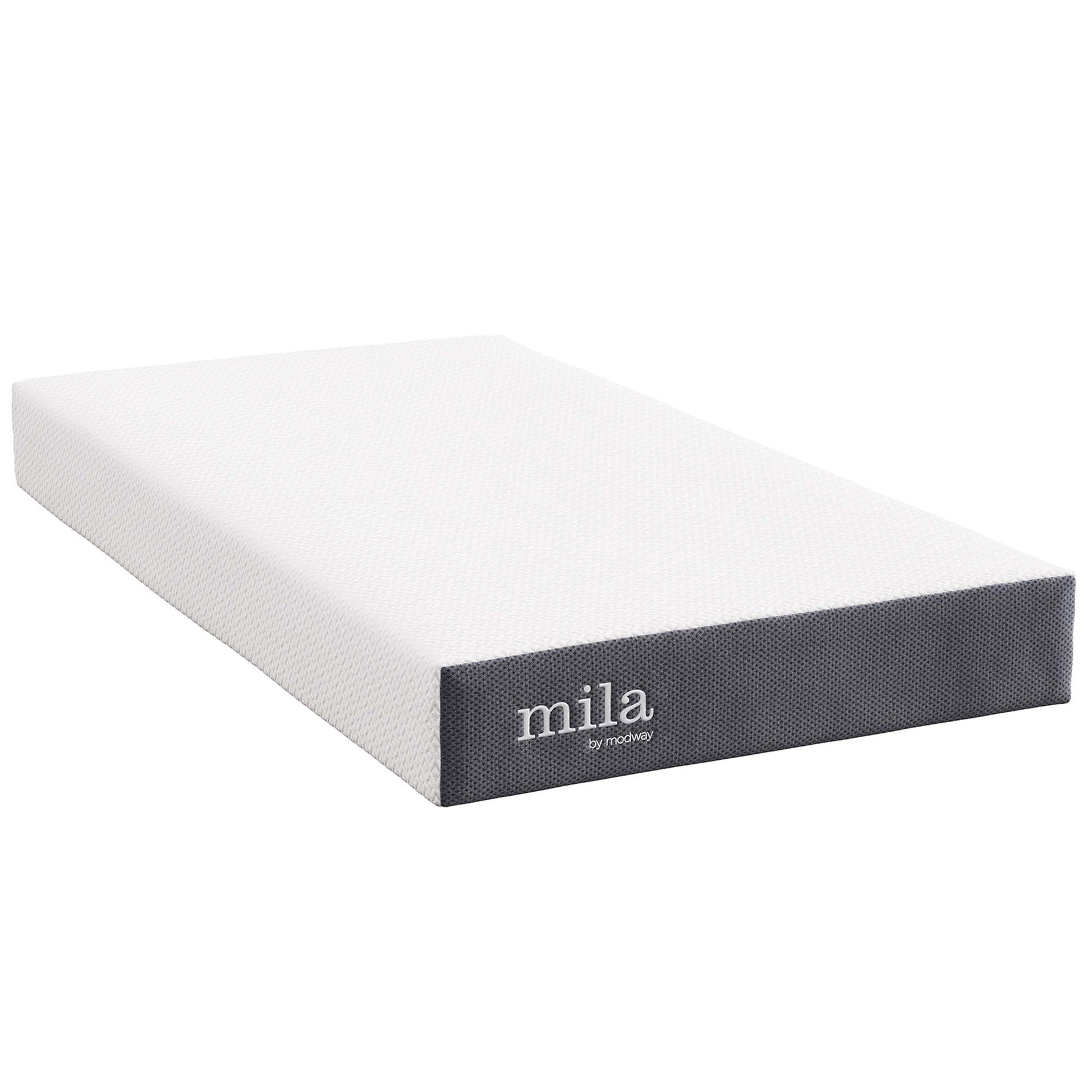 Mila 8" Twin Mattress - Gray