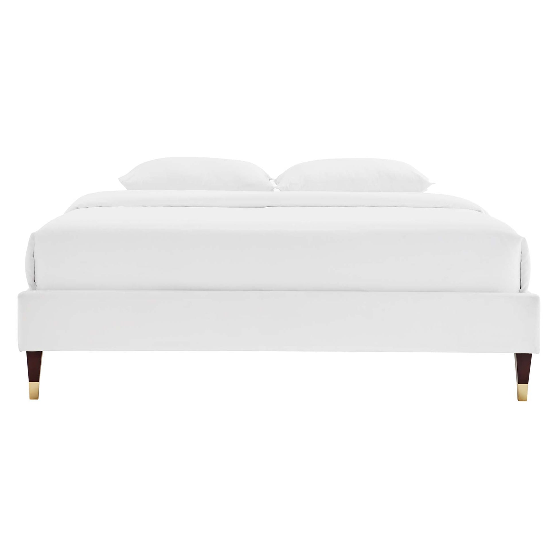 Harlow Performance Velvet Twin Platform Bed Frame