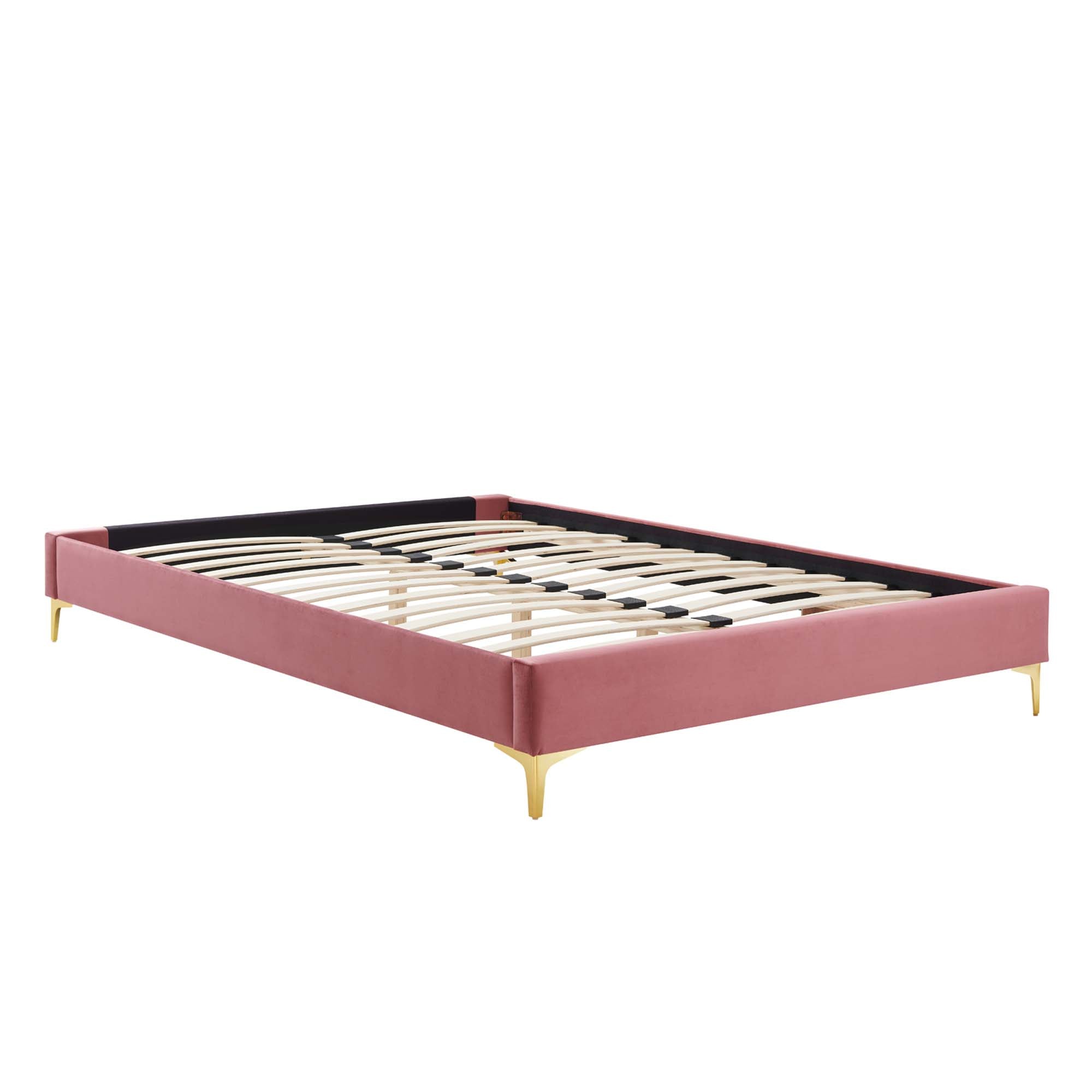Sutton Performance Velvet Bed Frame - Navy