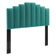 Noelle Performance Velvet Headboard - Teal