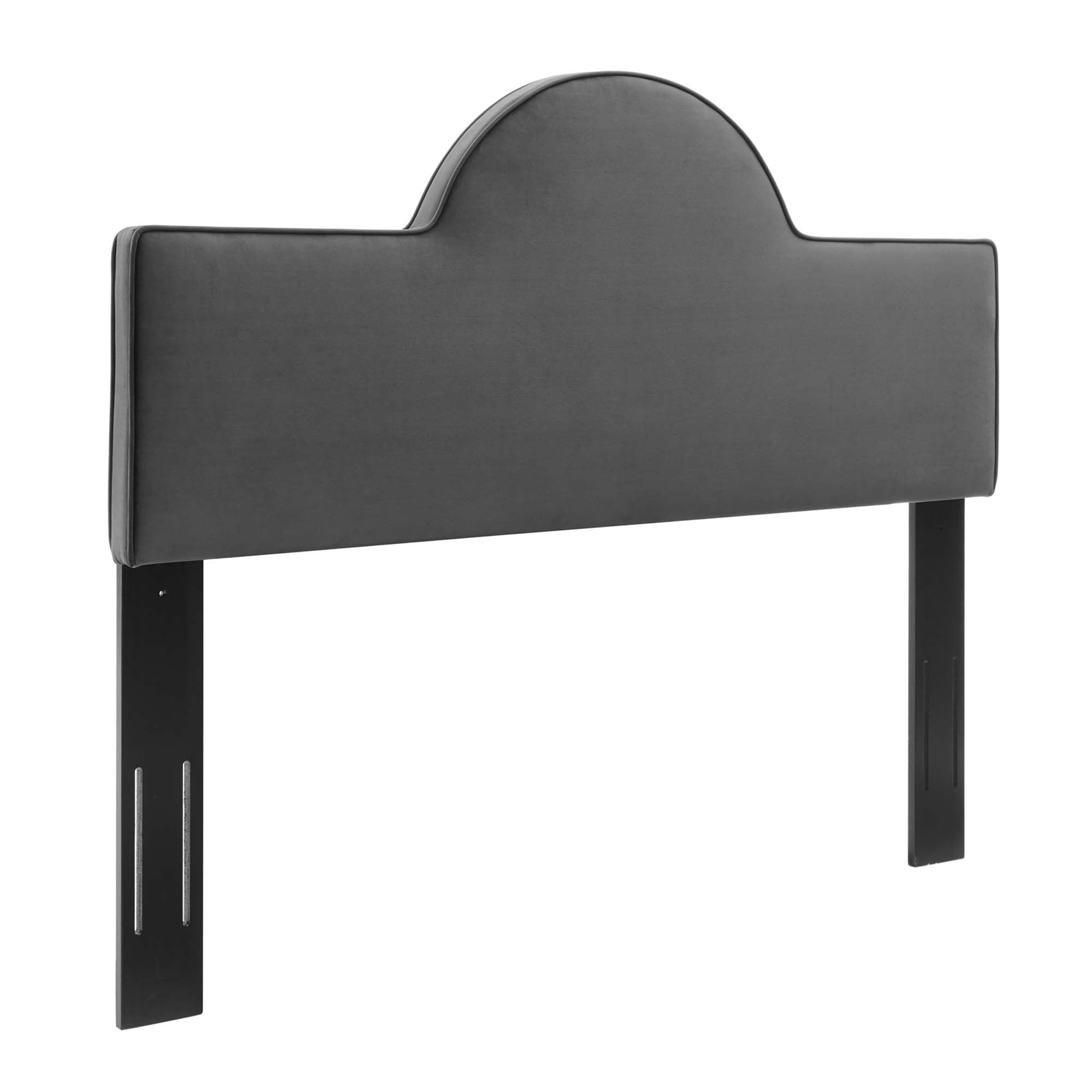 Dawn Performance Velvet Headboard - Charcoal
