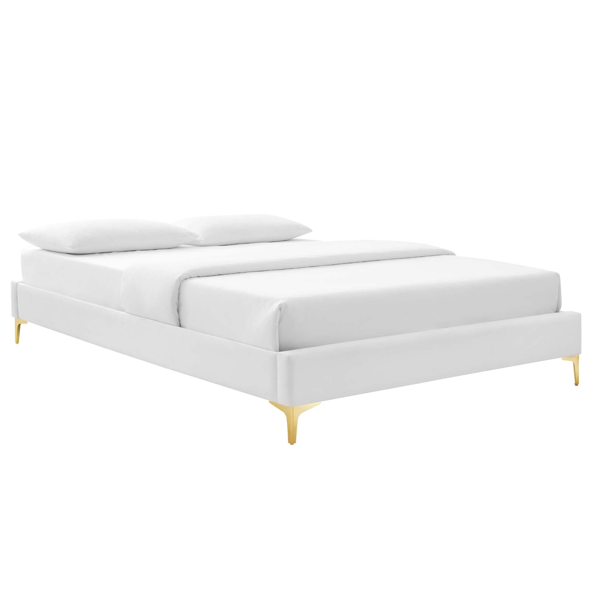 Gwyneth Tufted Performance Velvet Twin Platform Bed