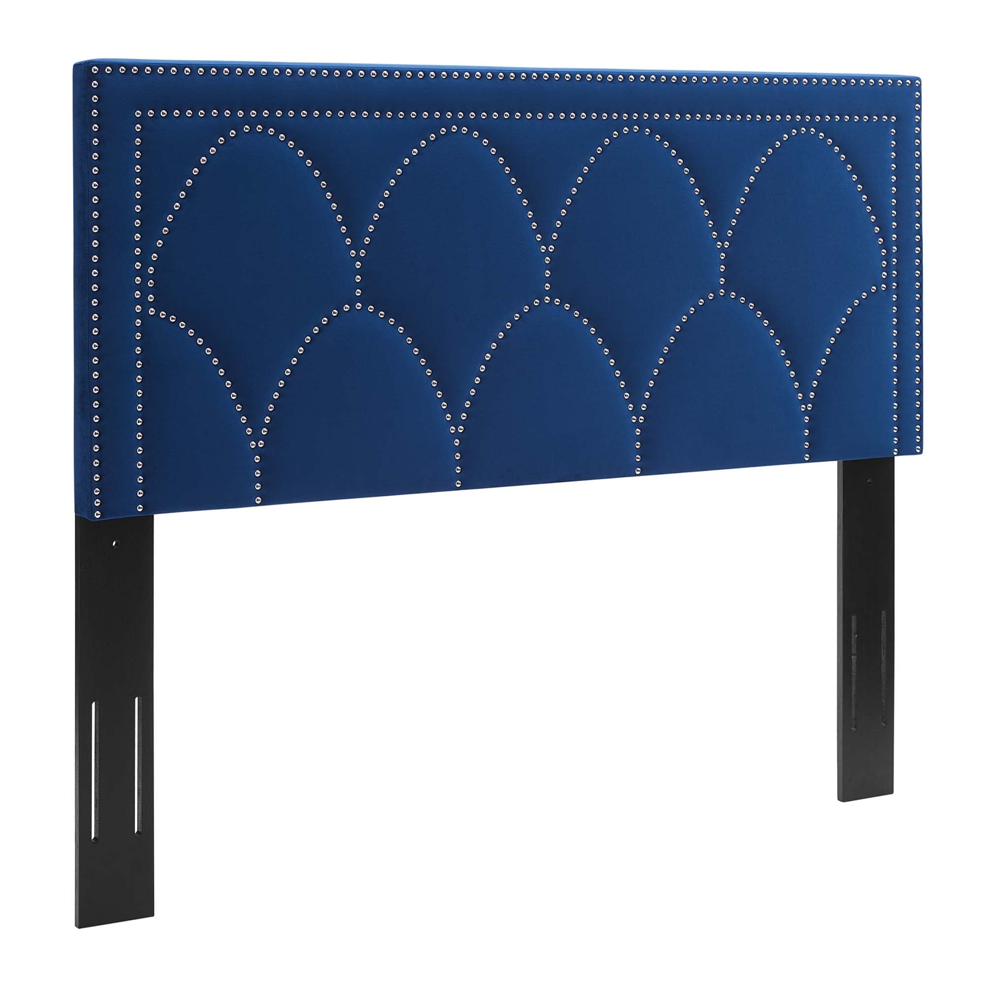 Greta Performance Velvet Headboard - Navy