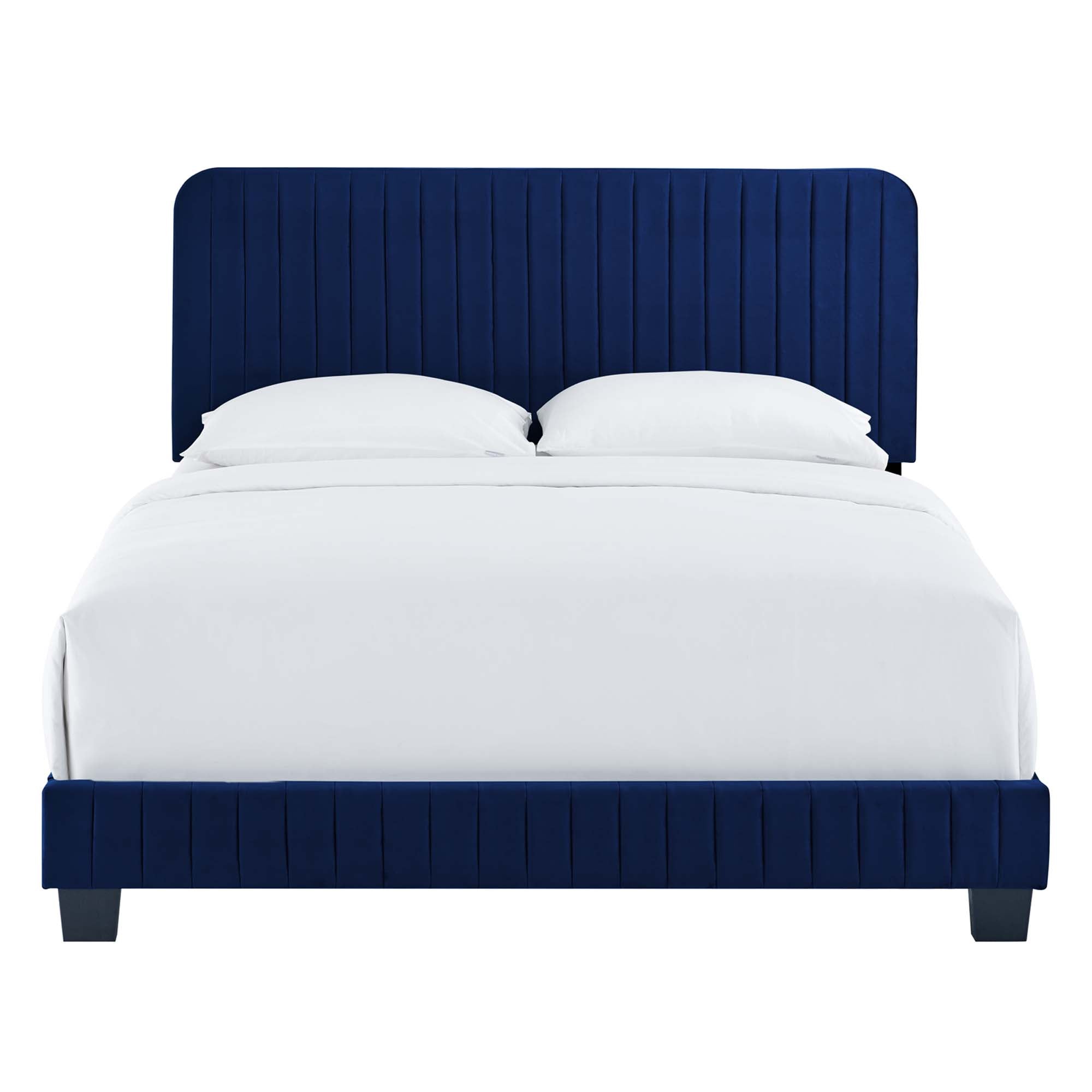 Celine Channel Tufted Performance Velvet Bed