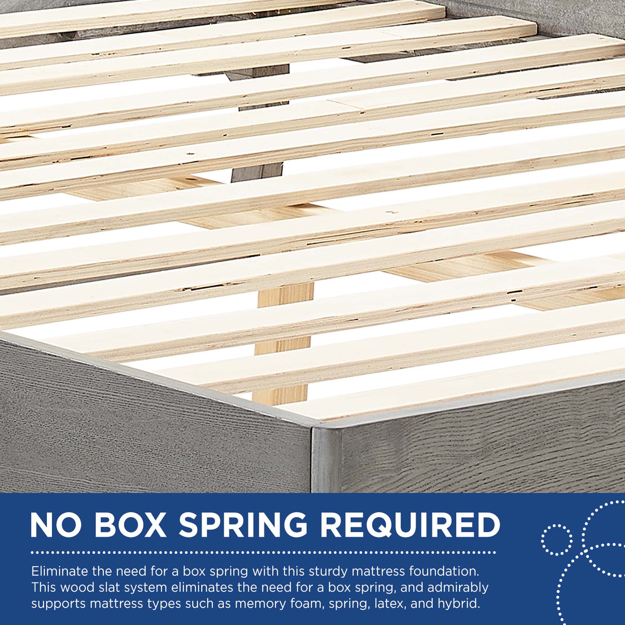 Sierra Cane and Wood Platform Bed With Angular Legs