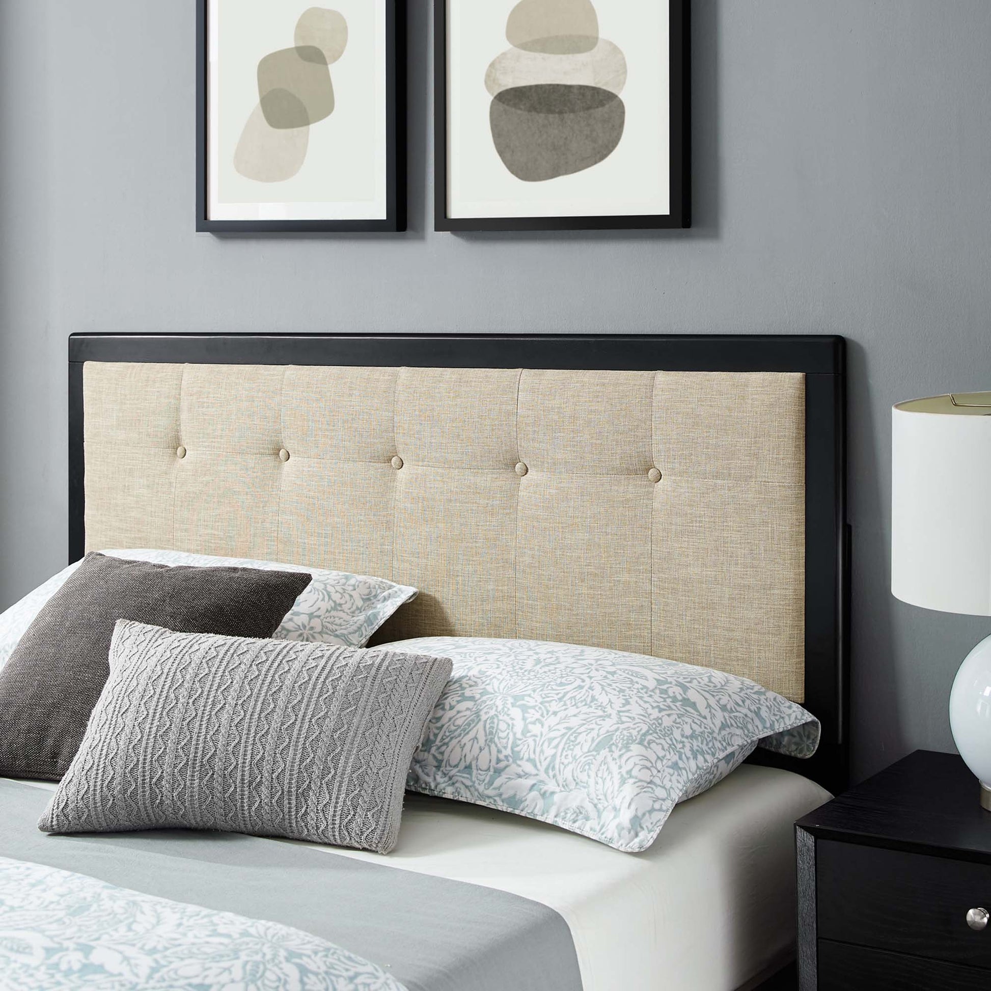 Willow Wood Platform Bed With Splayed Legs