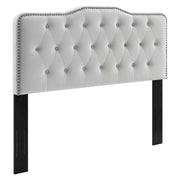 Sophia Tufted Performance Velvet King/California King Headboard - Light Gray