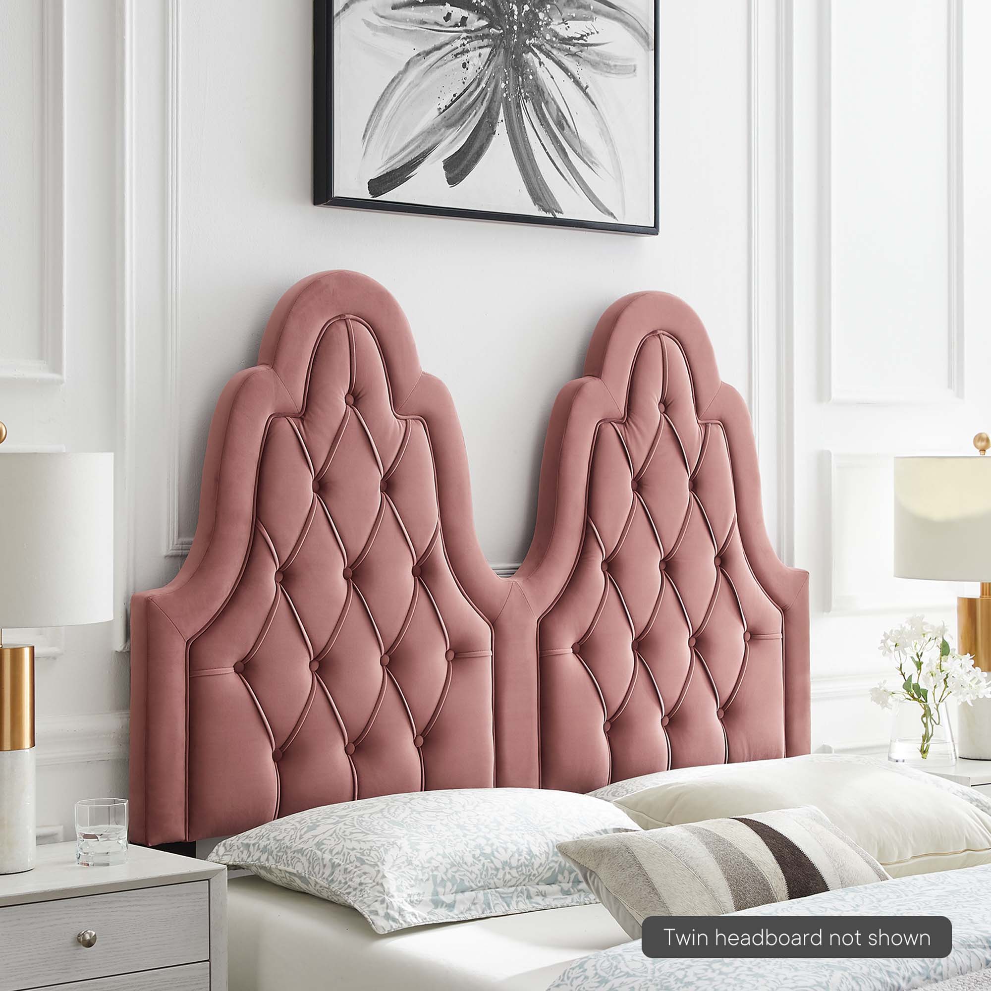 Augustine Tufted Performance Velvet Headboard
