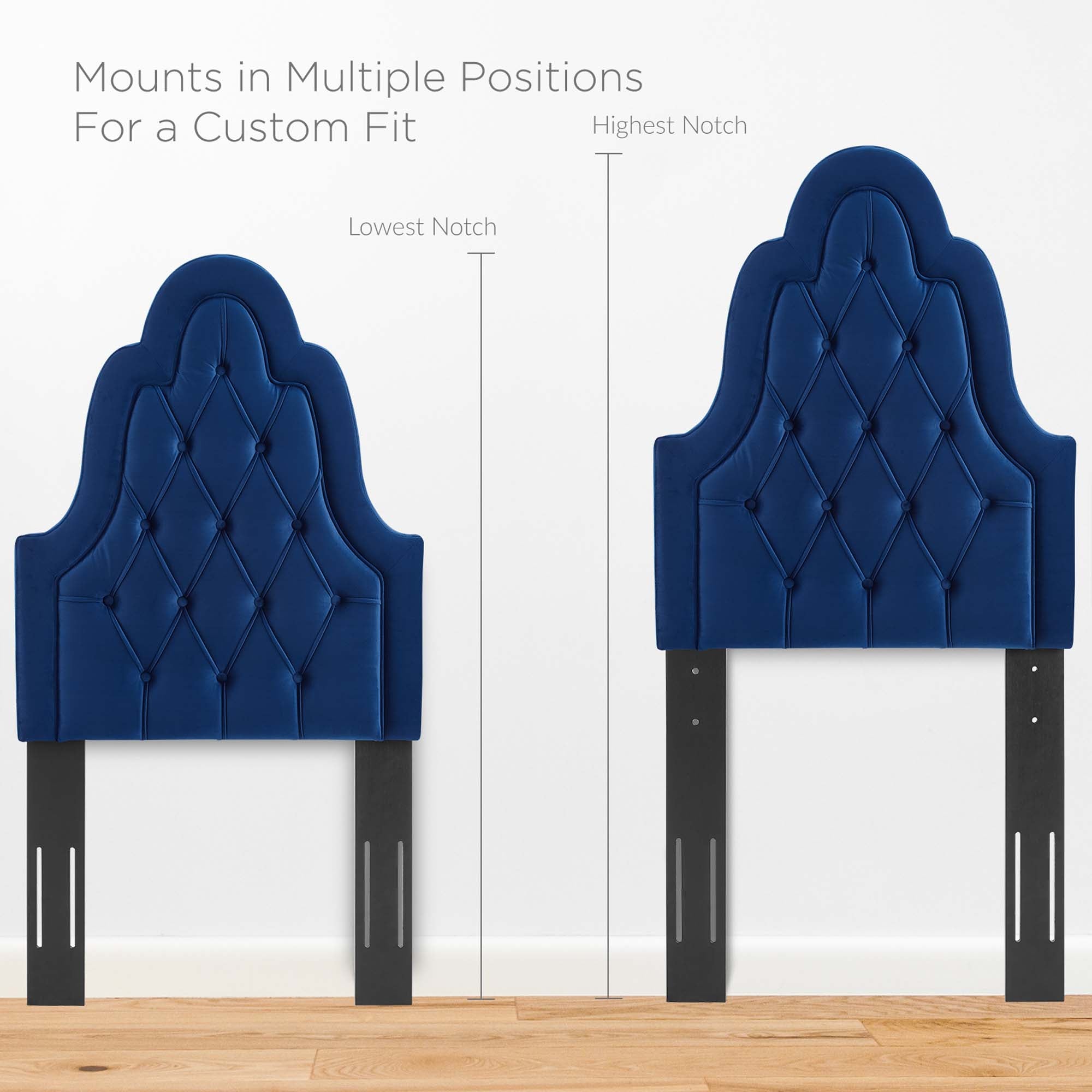 Augustine Tufted Performance Velvet Headboard