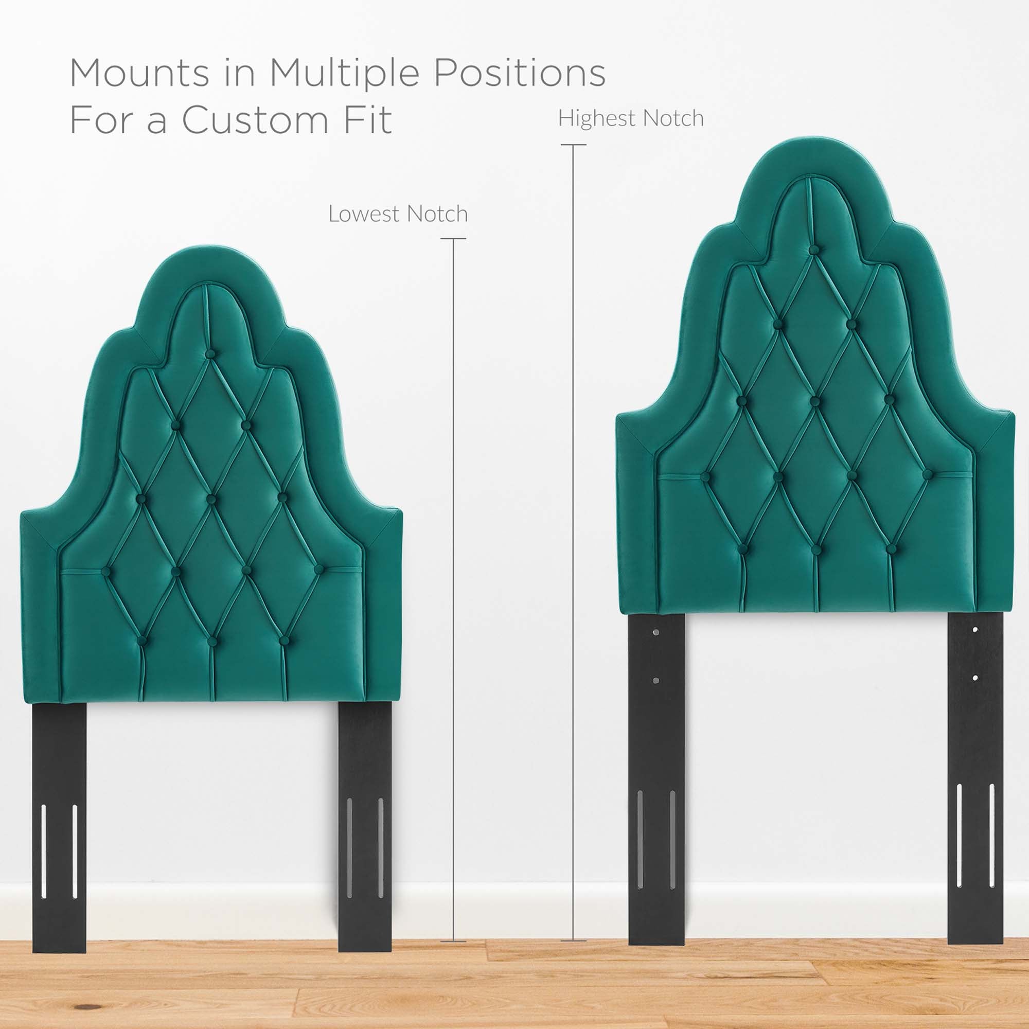 Augustine Tufted Performance Velvet Headboard
