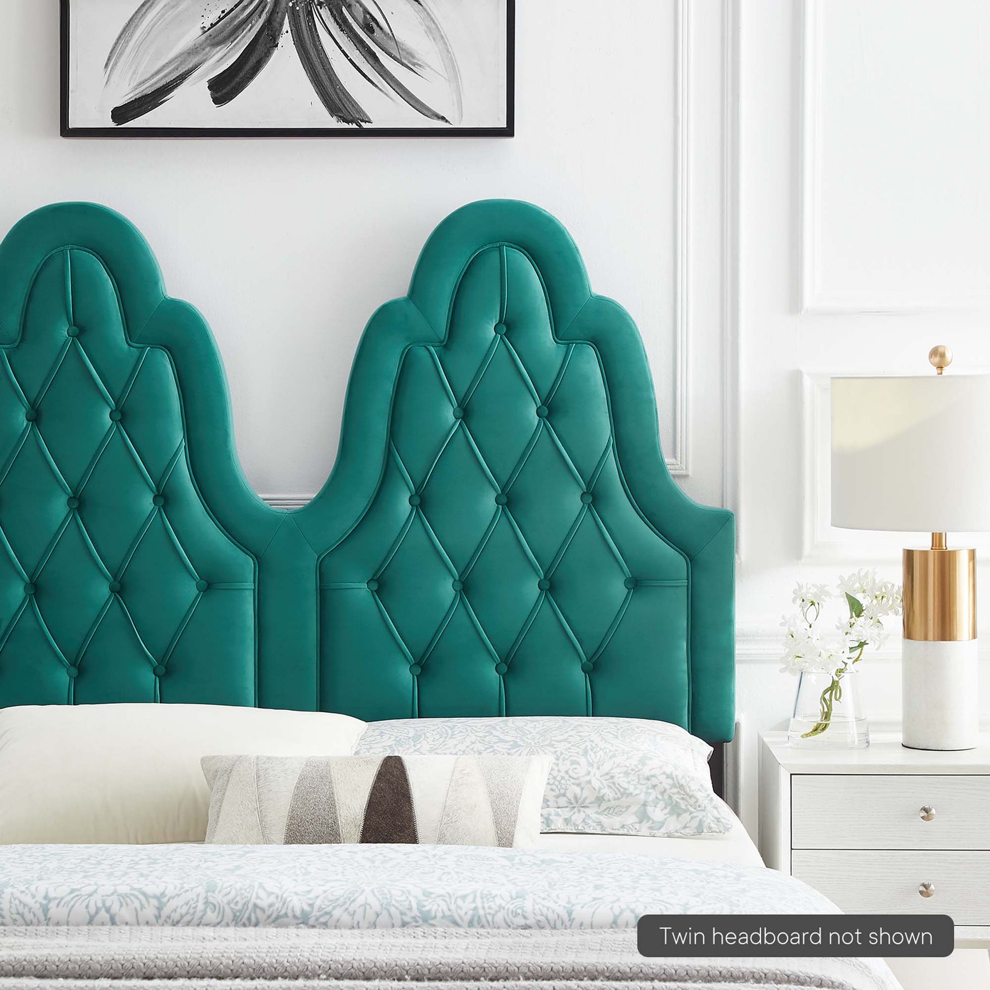 Augustine Tufted Performance Velvet Headboard