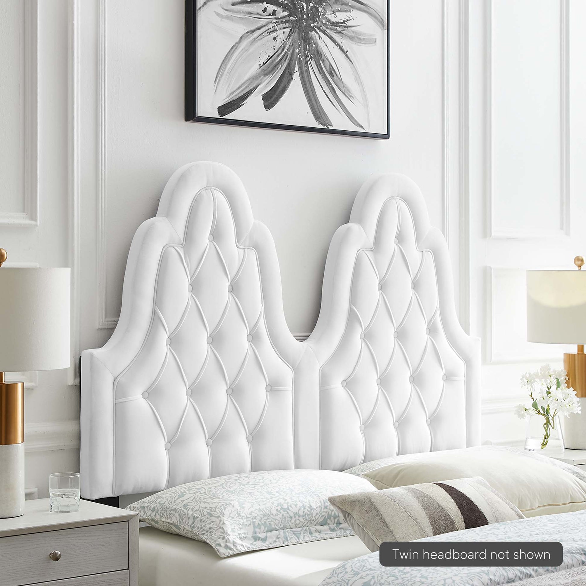 Augustine Tufted Performance Velvet Headboard